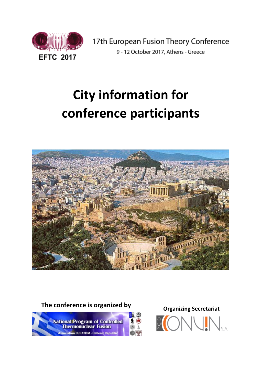 City Information for Conference Participants