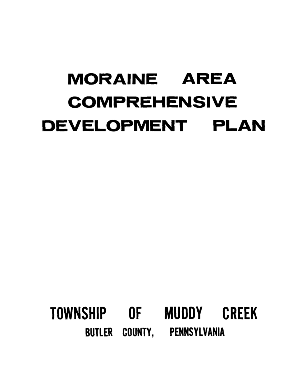 Township of Muddy Creek Butler County, Pennsylvania I I I