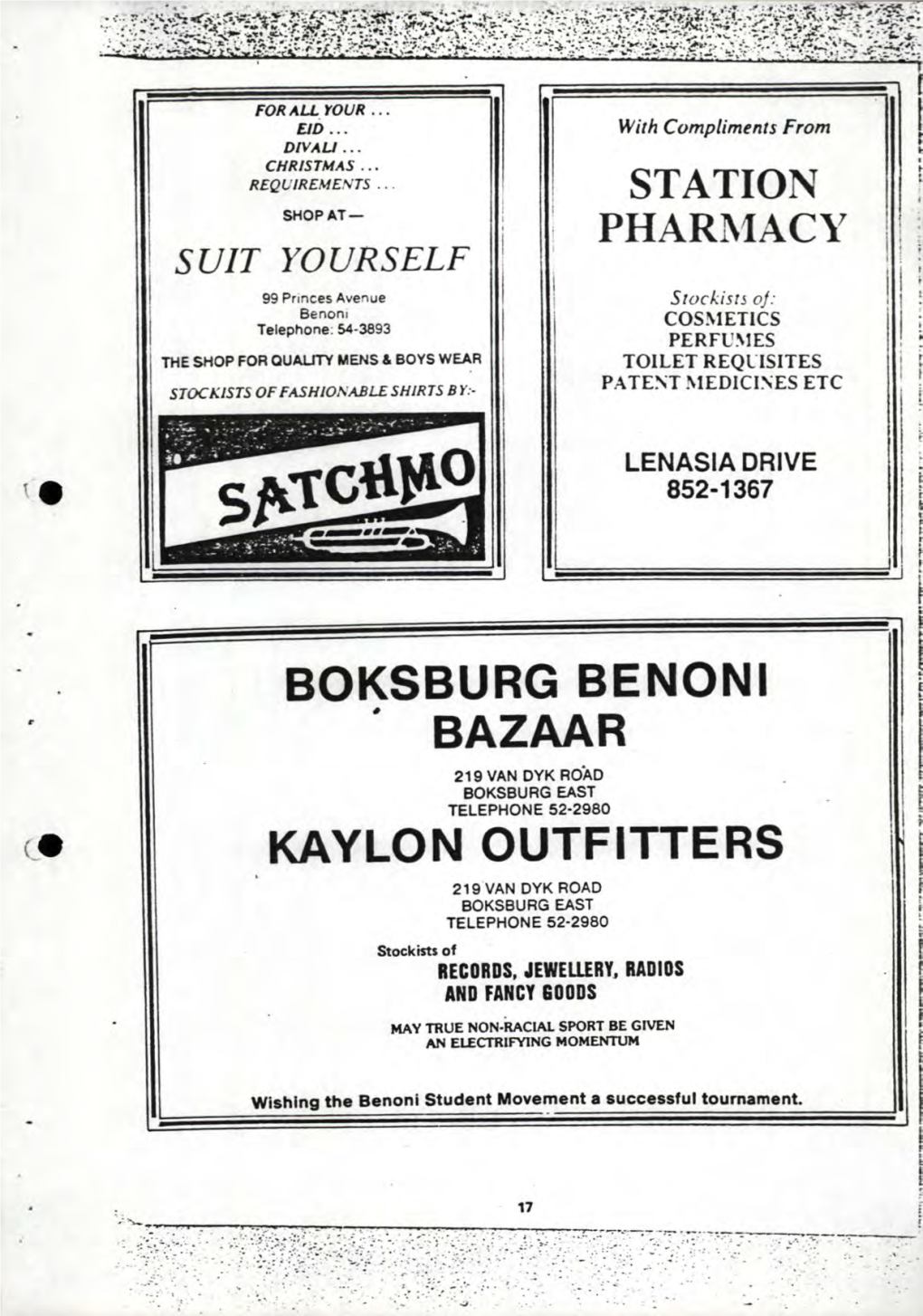 Boksburg Benoni Bazaar Kaylon Outfitters