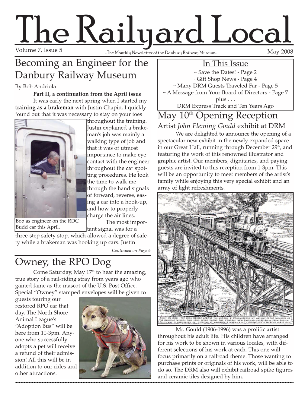 Becoming an Engineer for the Danbury Railway Museum Owney, the RPO