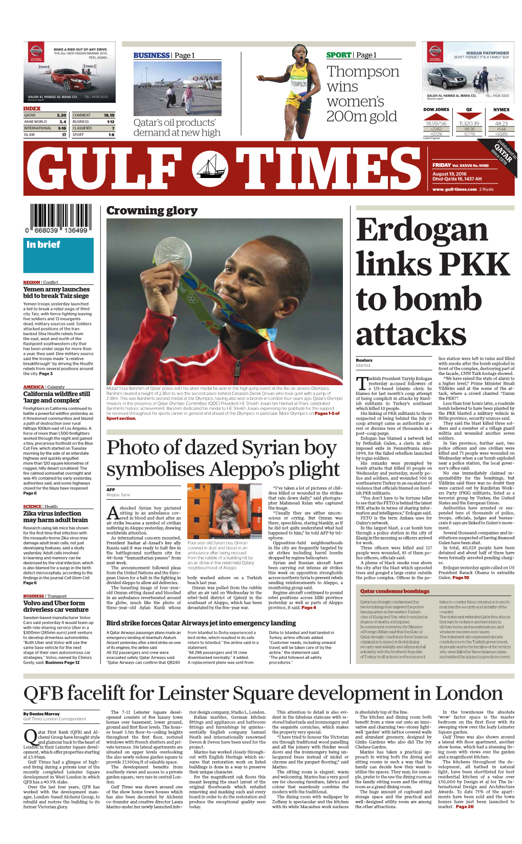 Erdogan Links PKK to Bomb Attacks