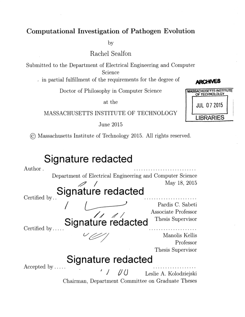 Ignature Redacted