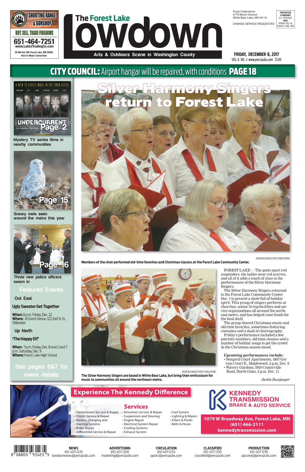 Silver Harmony Singers Return to Forest Lake