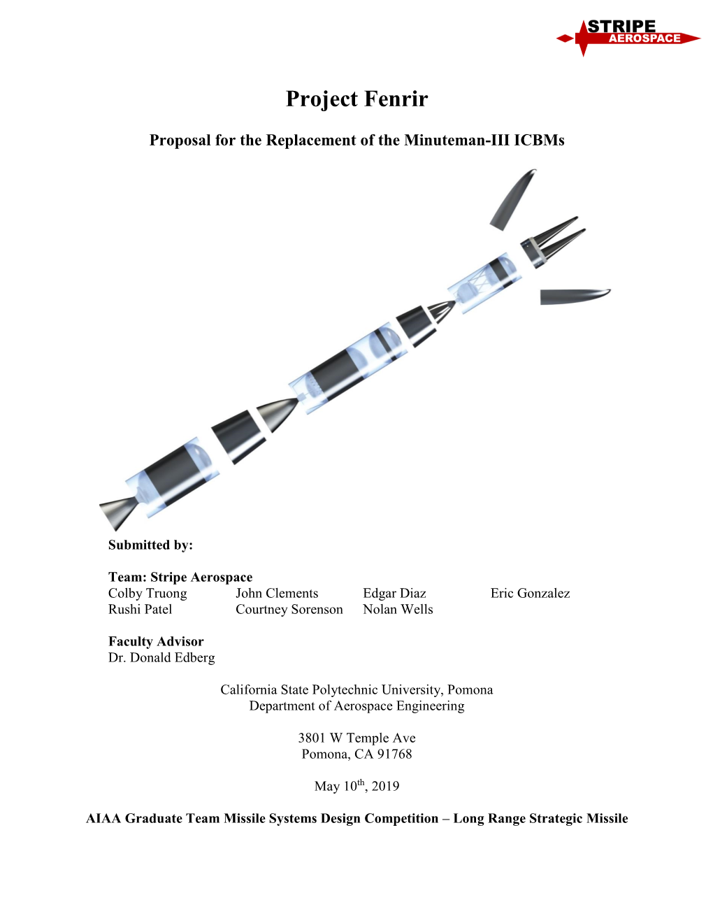 California State Polytechnic University, Pomona Department of Aerospace Engineering