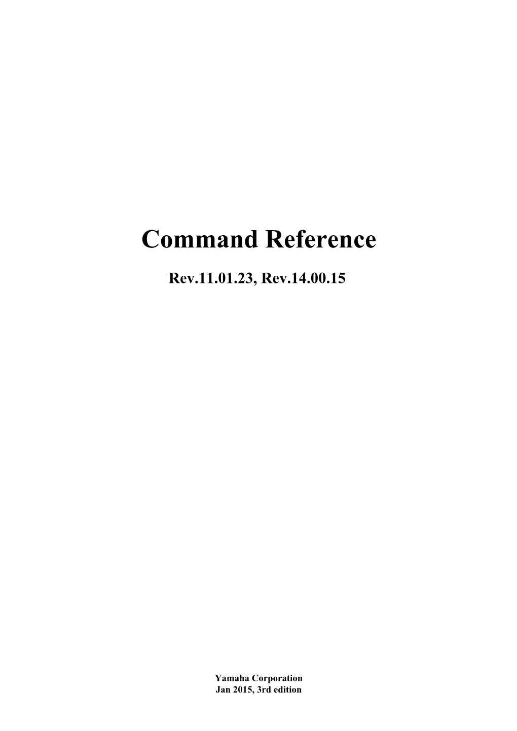 RTX Command Reference