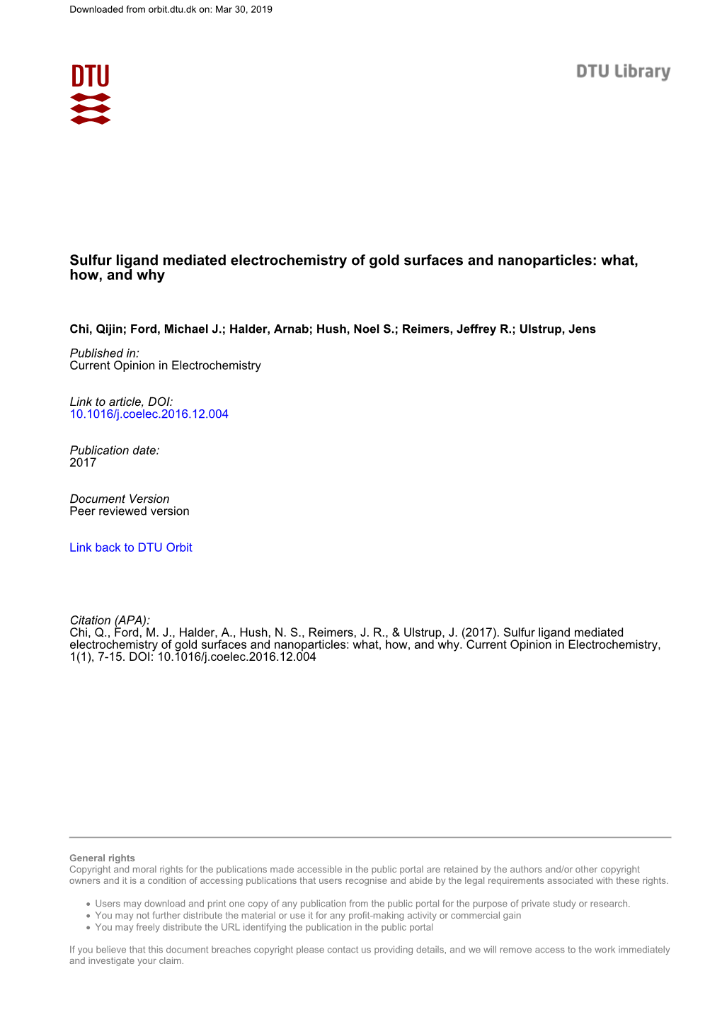 Sulfur Ligand Mediated Electrochemistry of Gold Surfaces and Nanoparticles: What, How, and Why