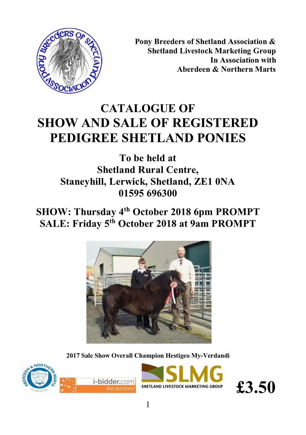 2018 Lerwick Pony Sale Catalogue