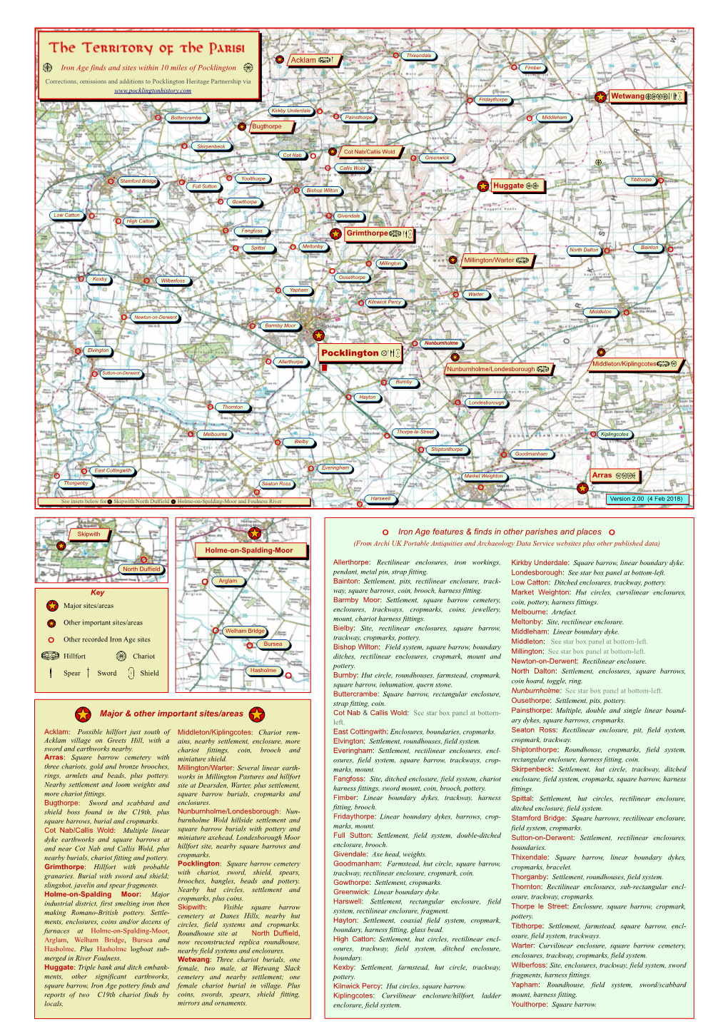 Major & Other Important Sites/Areas Iron Age Features & Finds in Other