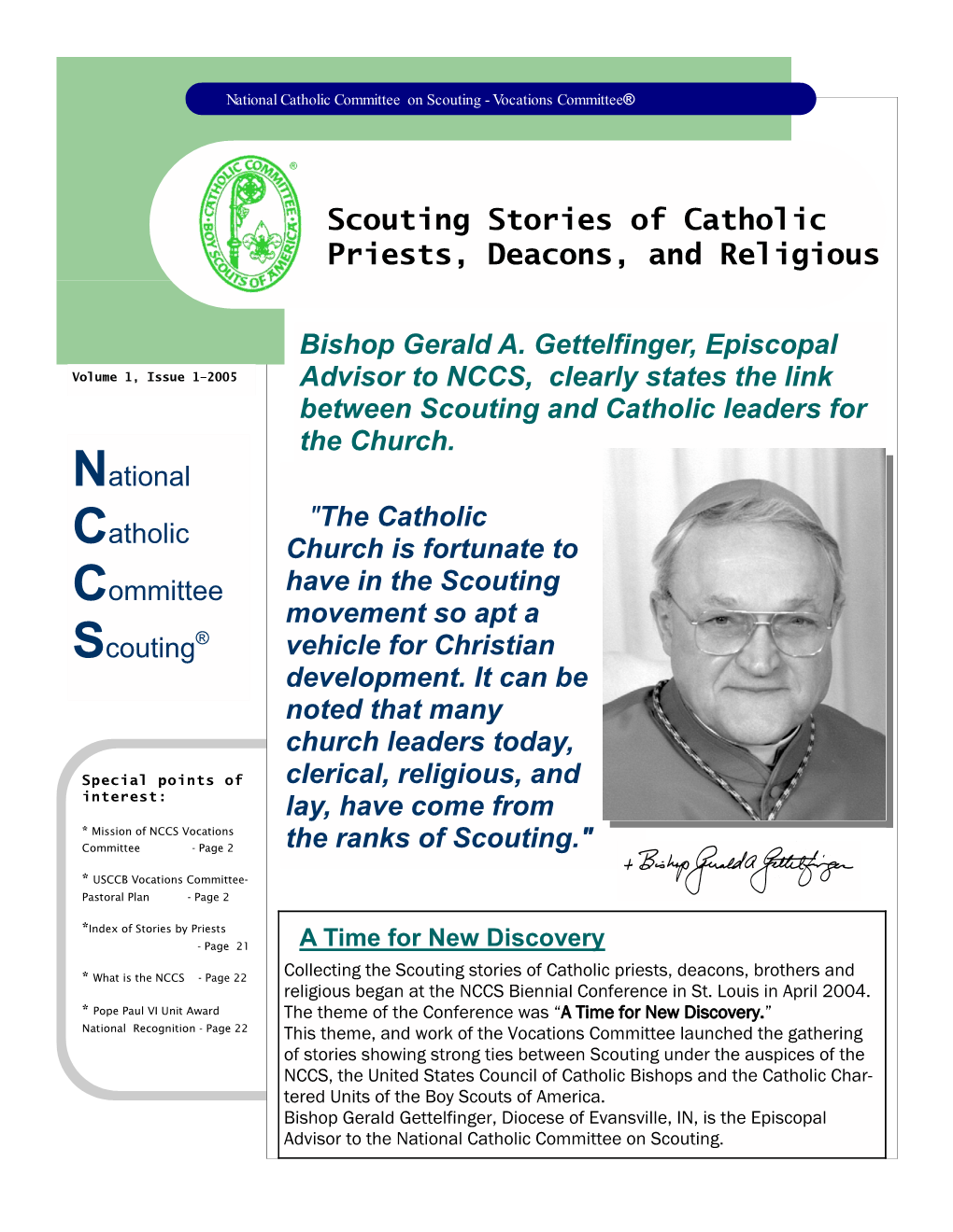 Scouting Stories of Catholic Priests, Deacons, and Religious