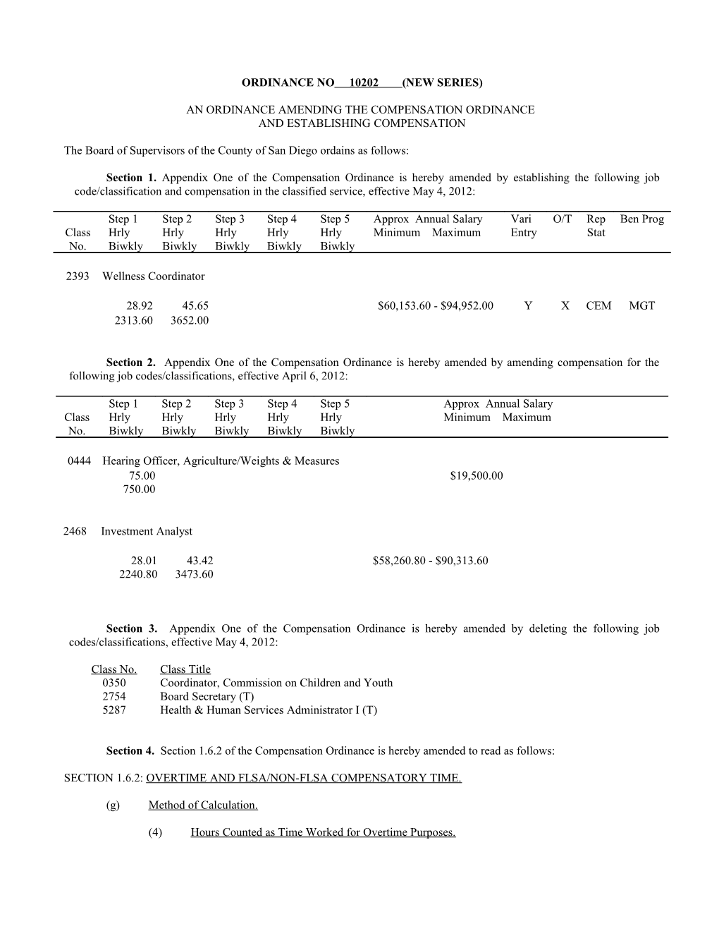 Ordinance No 10202 (New Series)