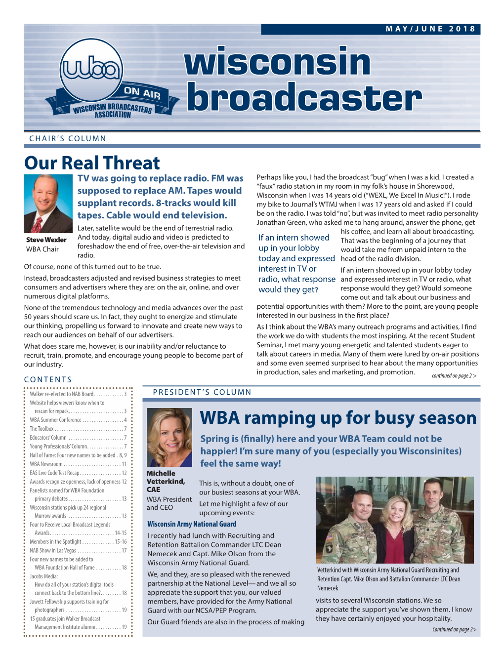 Wisconsin Broadcaster May June 2018