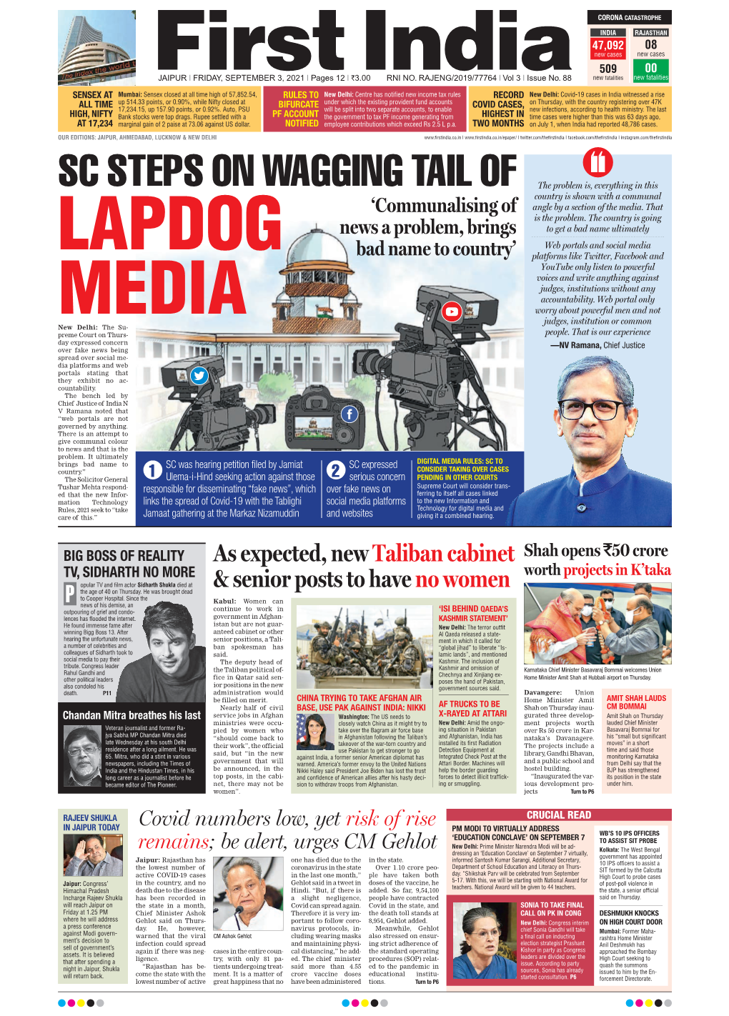 SC STEPS on WAGGING TAIL of the Problem Is, Everything in This Country Is Shown with a Communal ‘Communalising of Angle by a Section of the Media