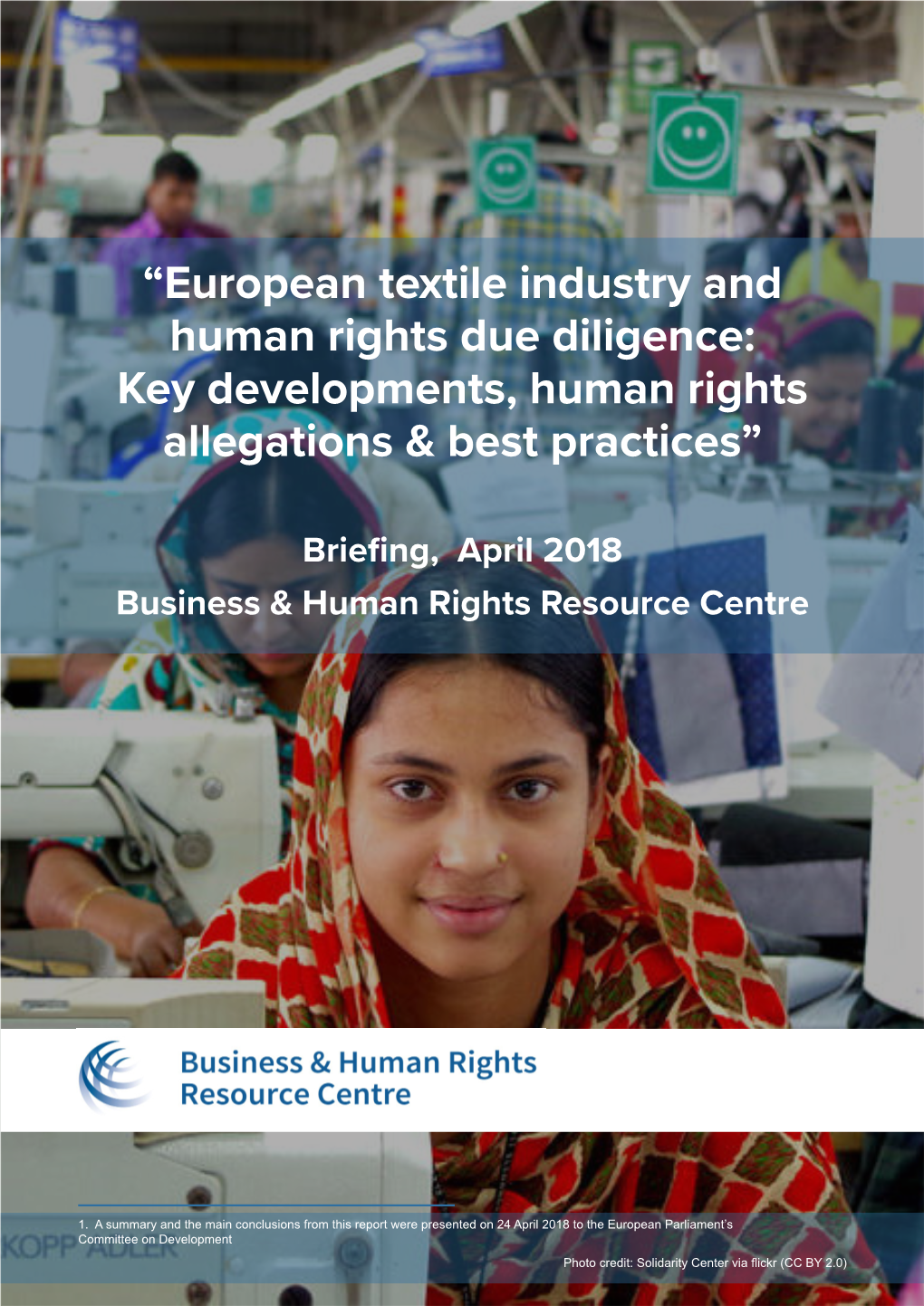 “European Textile Industry and Human Rights Due Diligence: Key Developments, Human Rights Allegations & Best Practices”