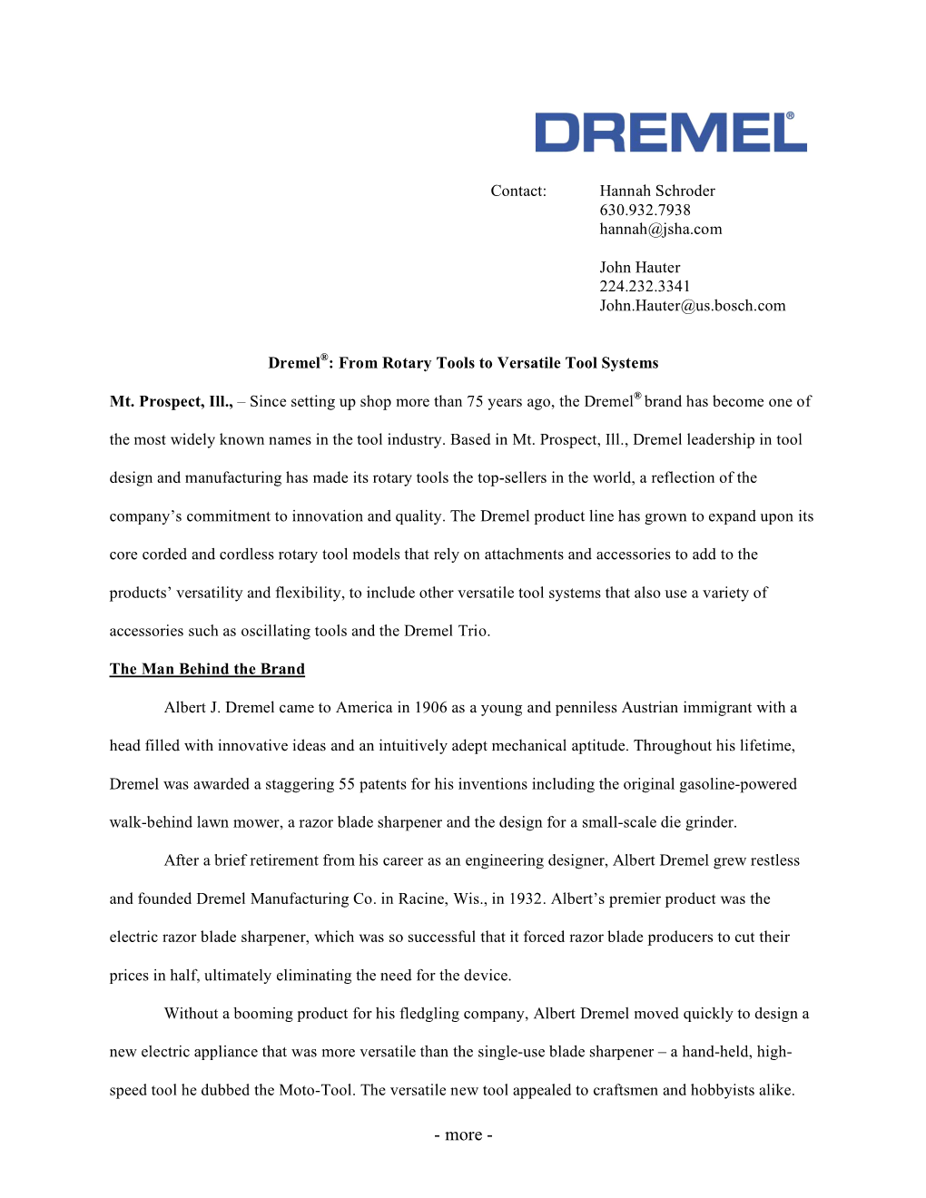 Dremel History