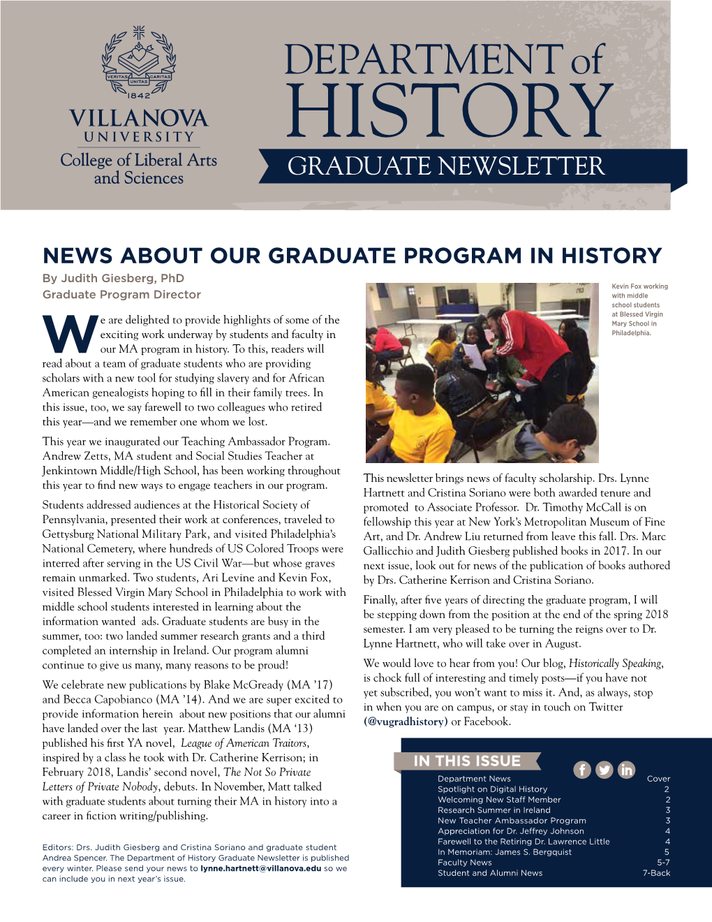 News About Our Graduate Program in History