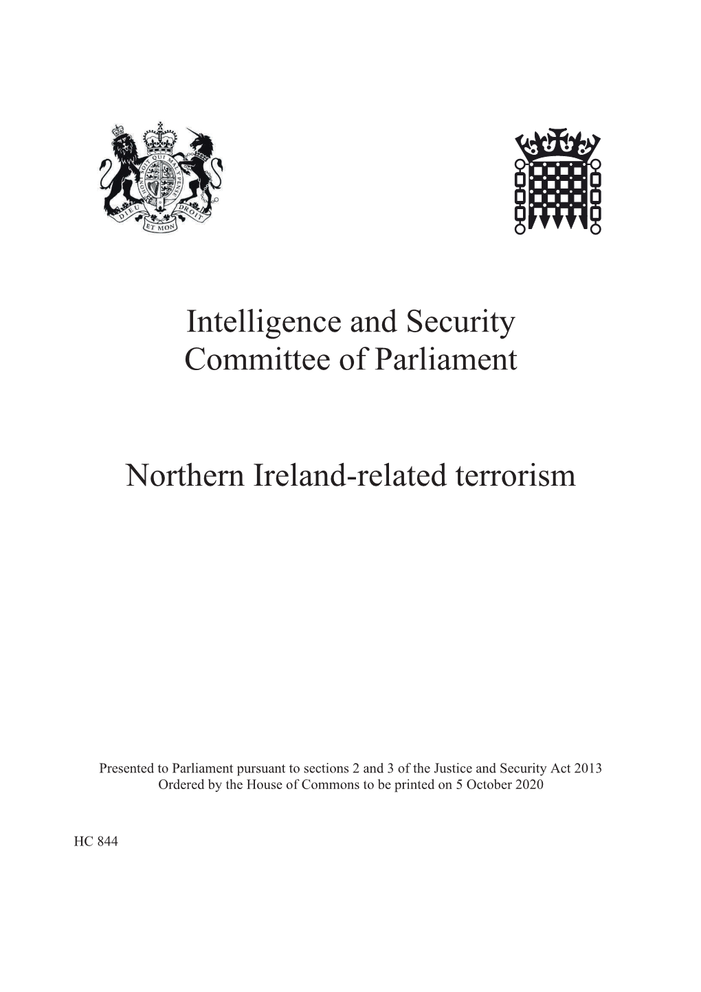 Northern Ireland-Related Terrorism