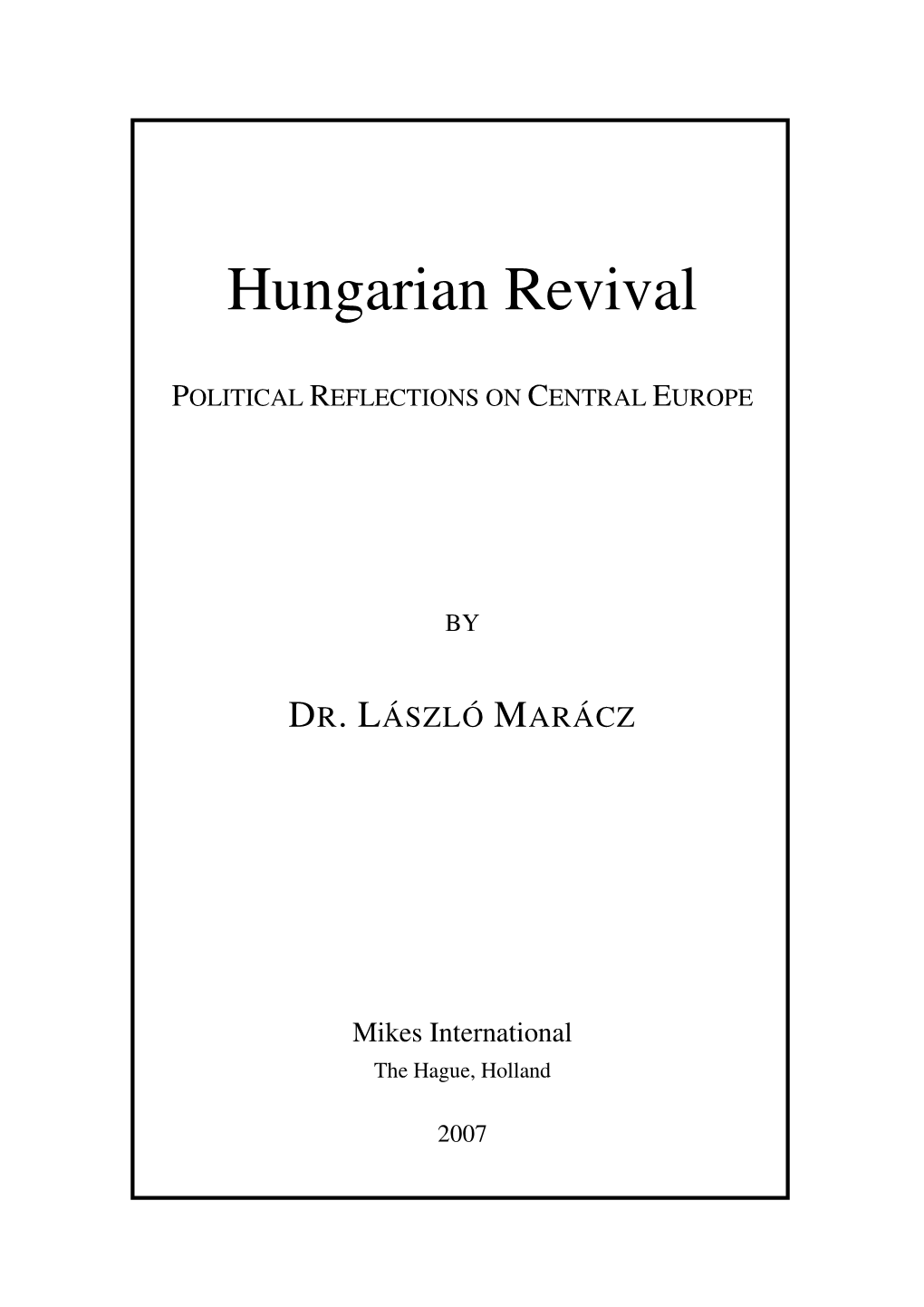 Hungarian Revival