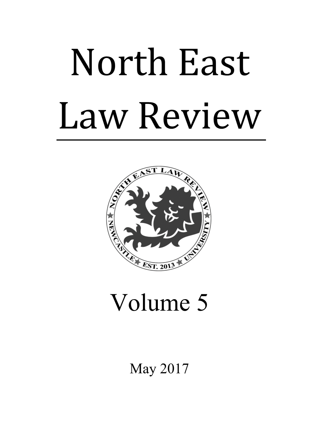 North East Law Review
