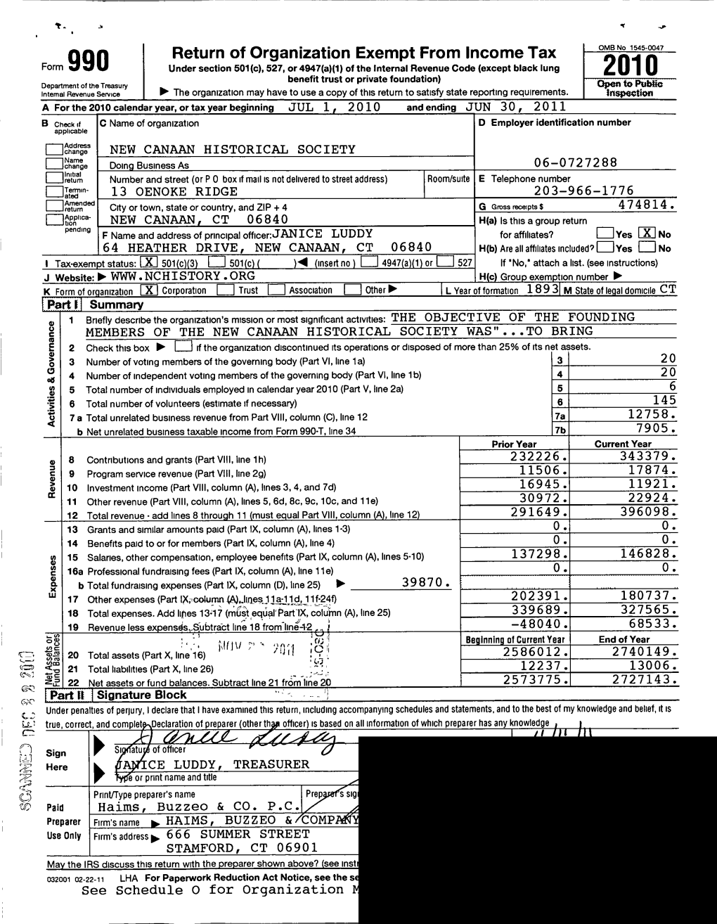 Return of Organization Exempt from Income Tax UMCNO 1545-UU