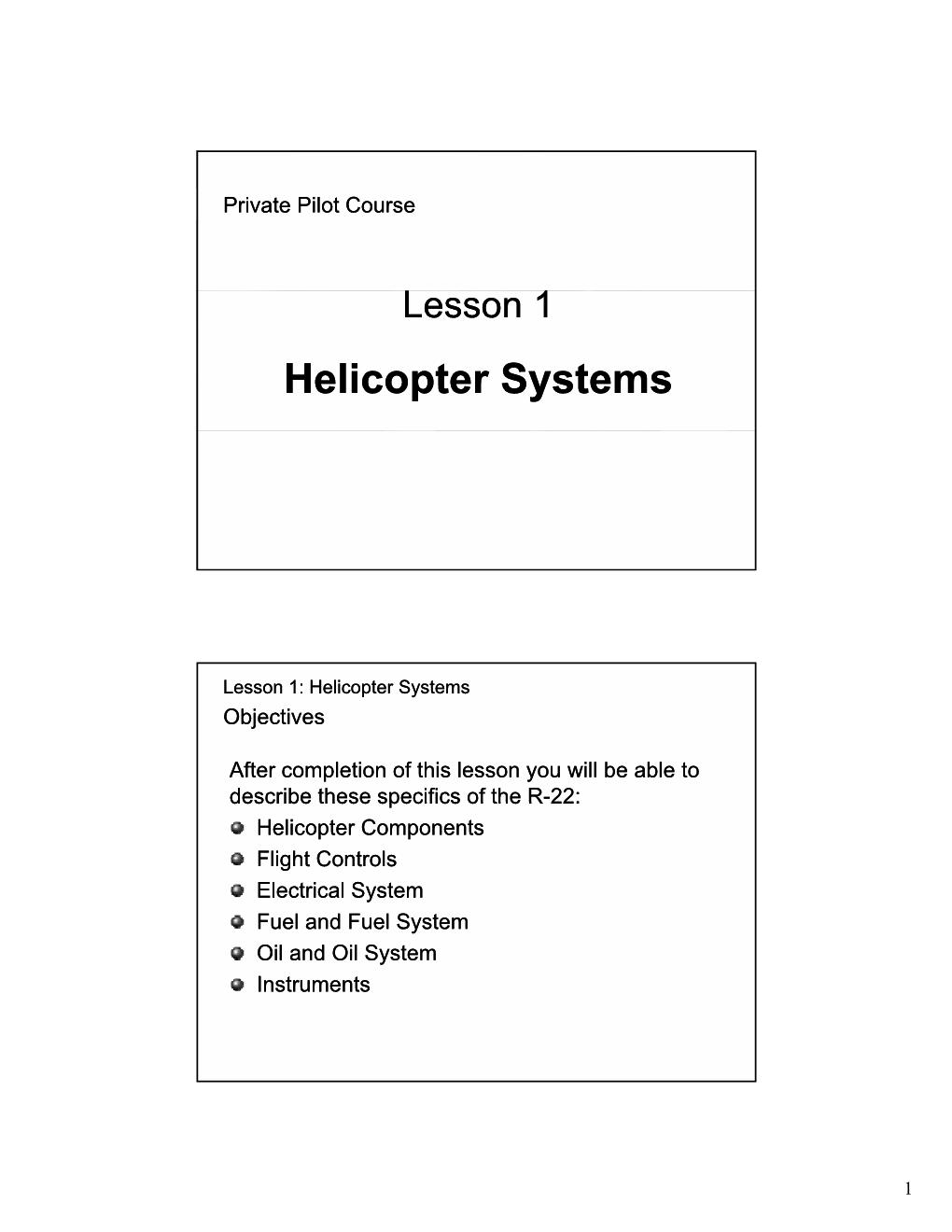 Helicopter Systems