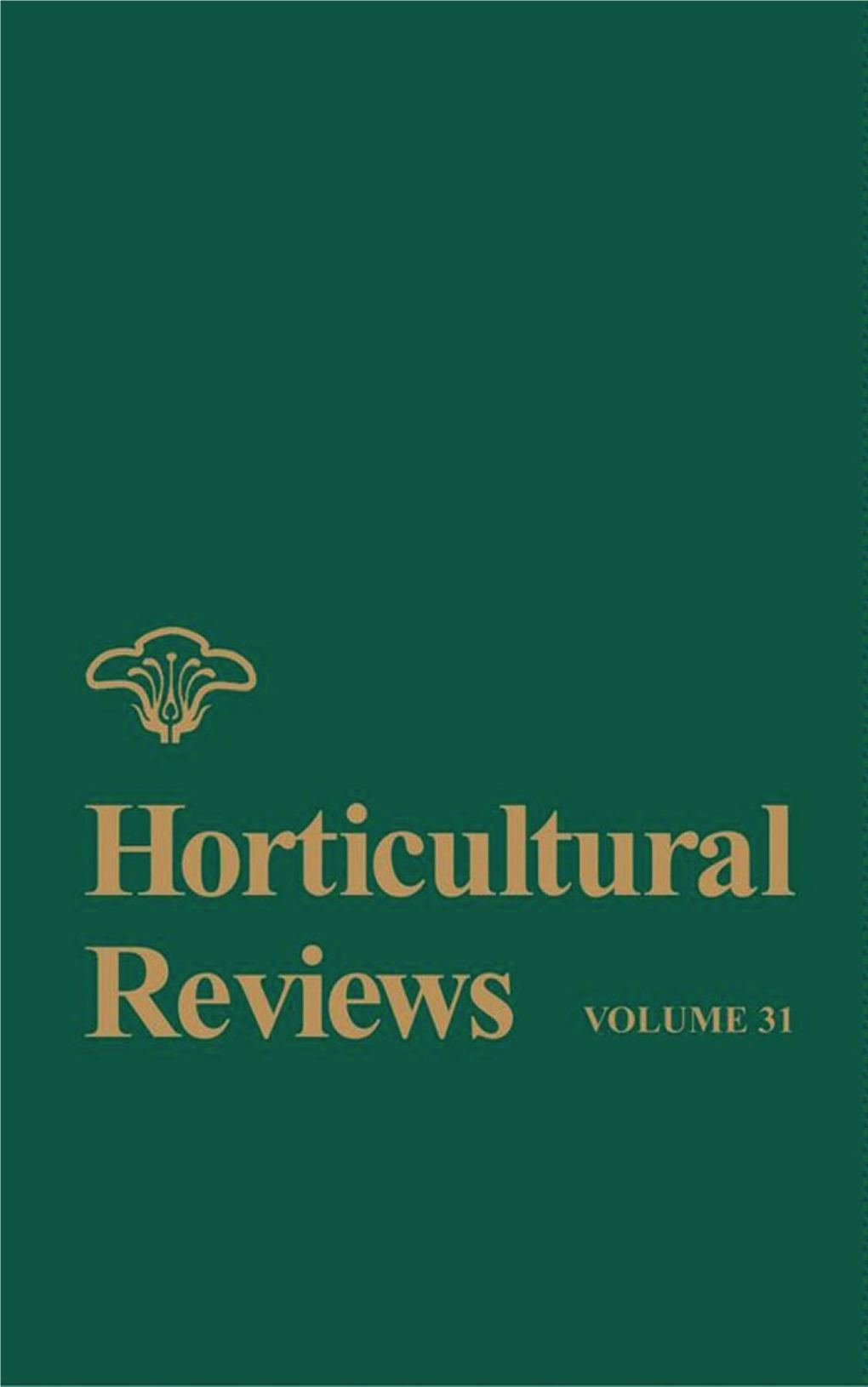 Horticultural Reviews (Volume