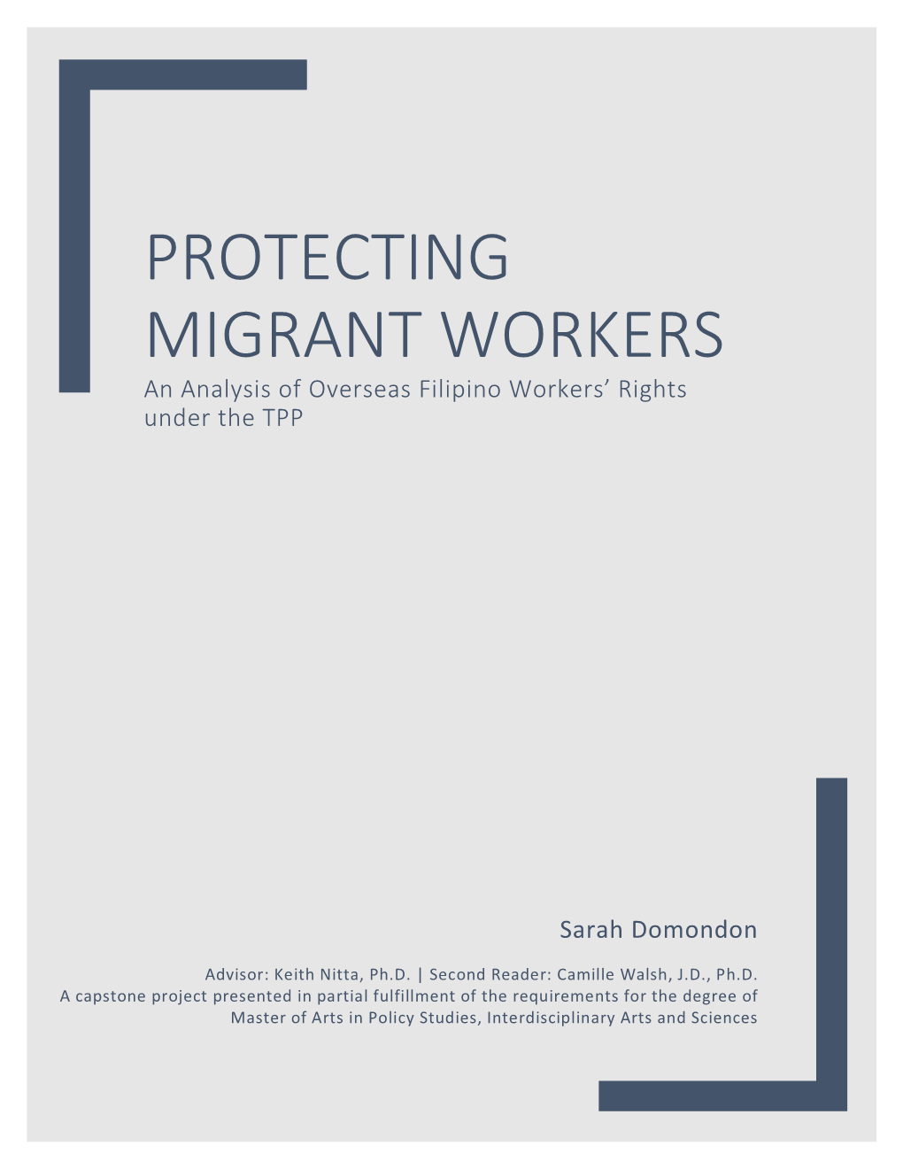 Protecting Migrant Workers