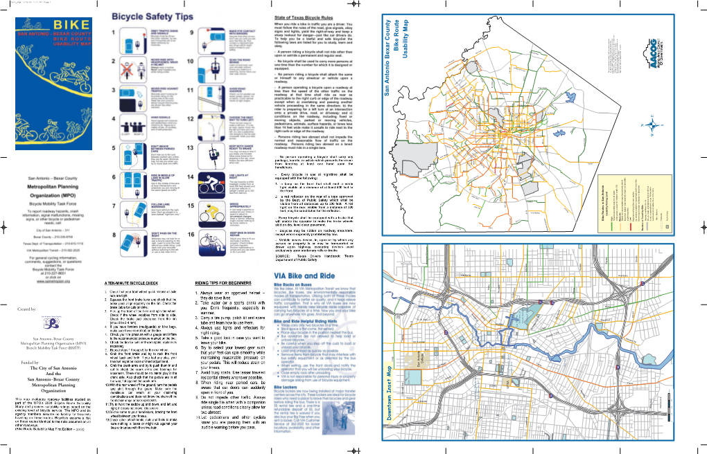 San Anto Nio Bexar Co Unty Bike R Oute Usability