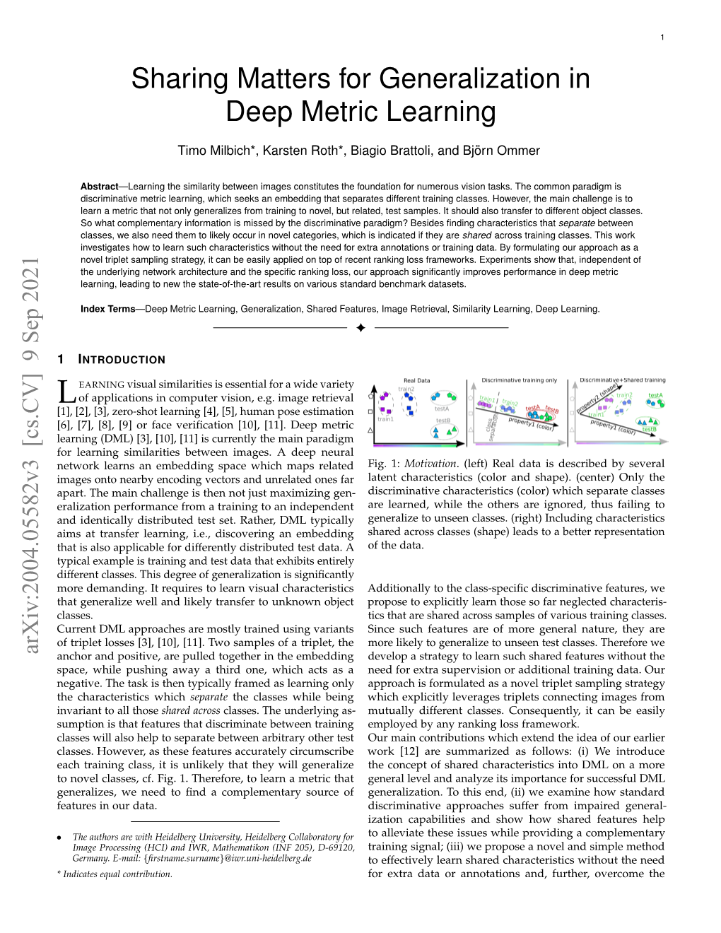 Sharing Matters for Generalization in Deep Metric Learning