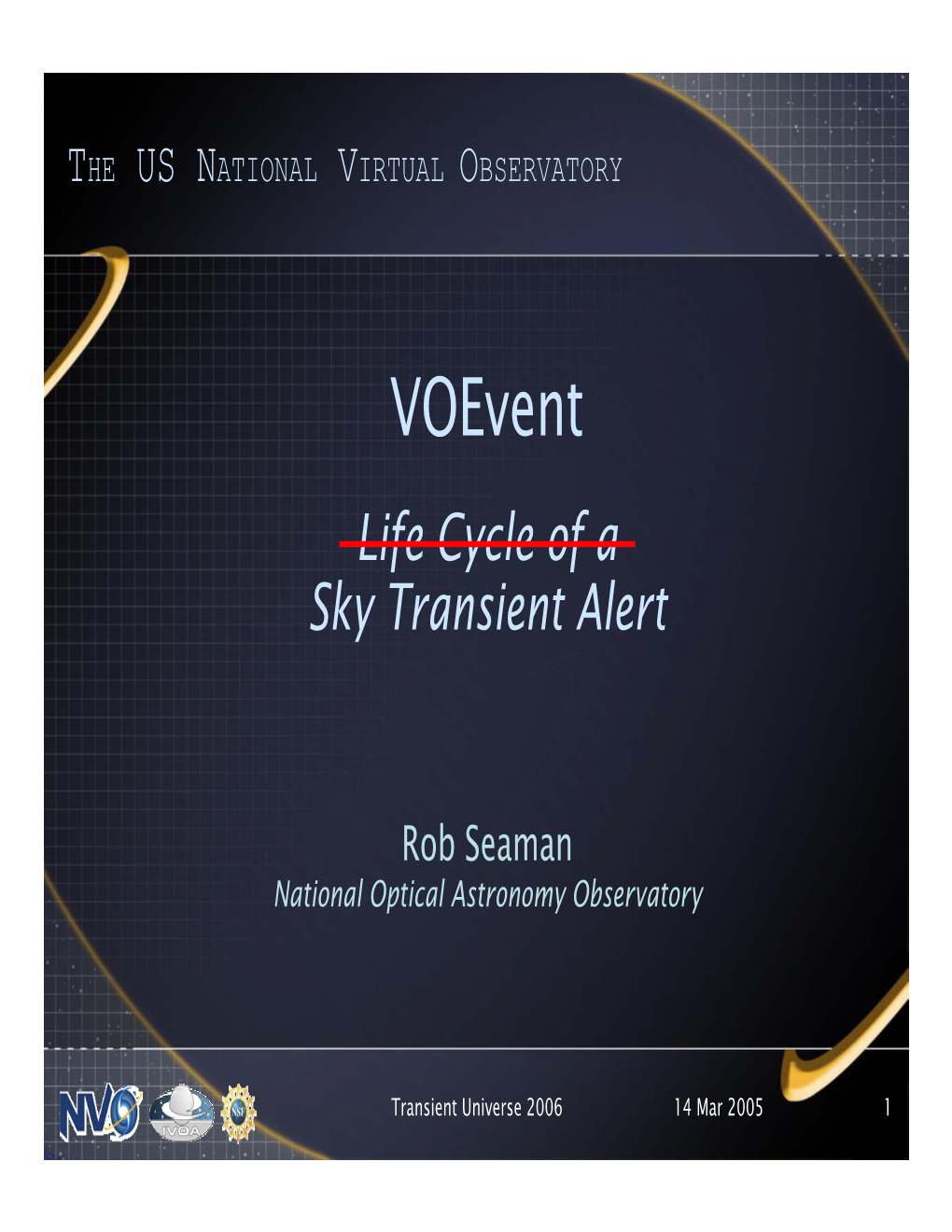 Voevent Life Cycle of a Sky Transient Alert