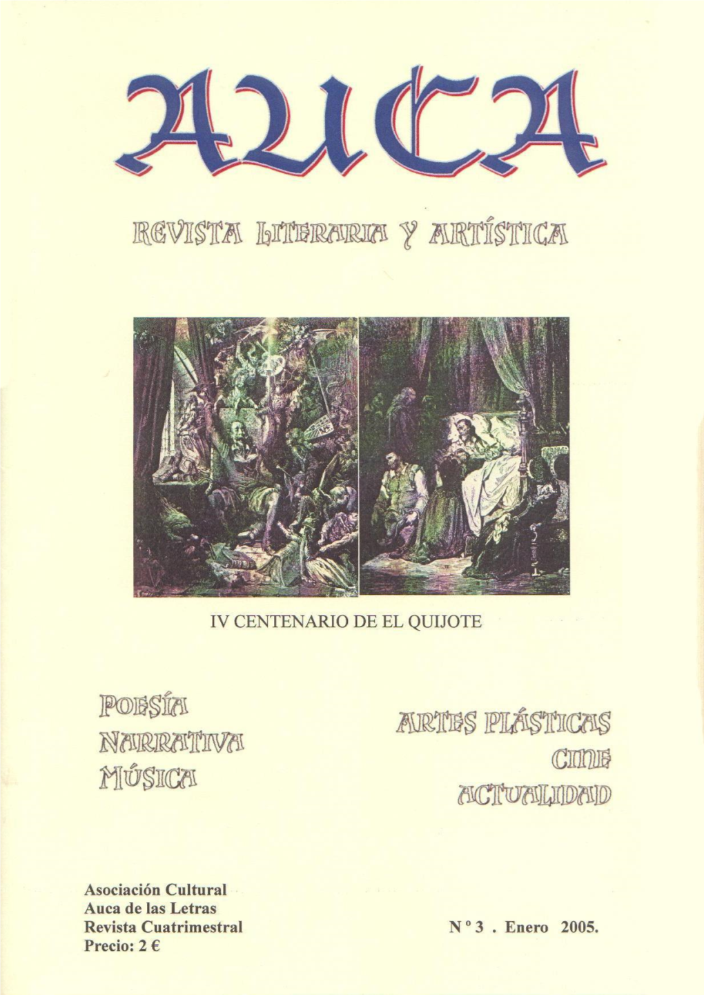 Pdf Auca : Revista Literaria Y Artística. Núm. 3, Enero 2005 Leer Obra