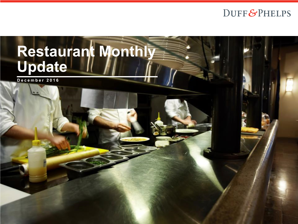 Restaurant Monthly Update December 2016.Pdf