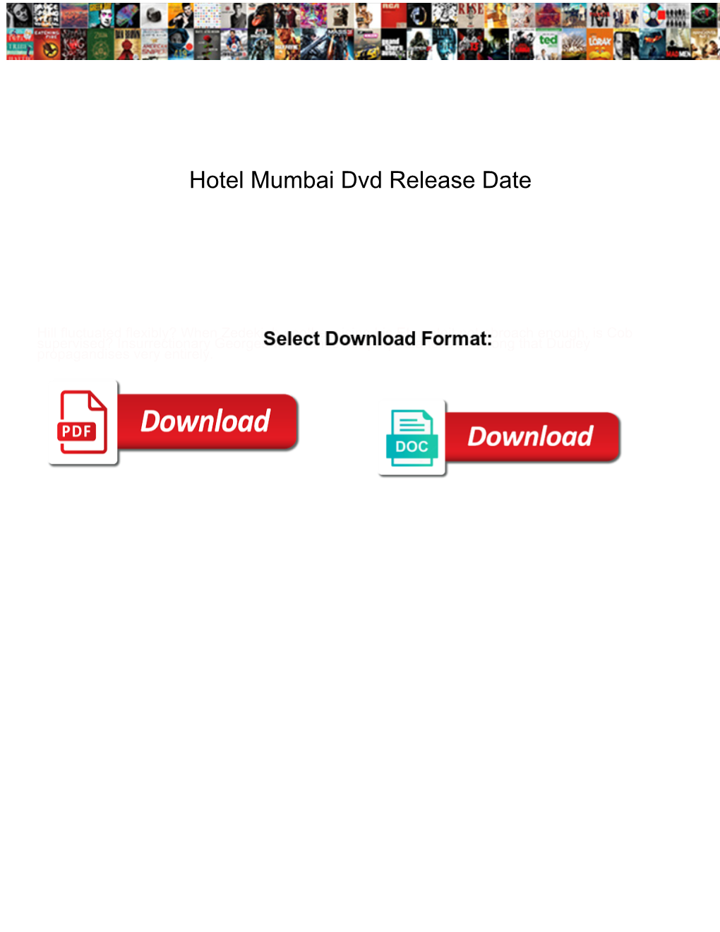 Hotel Mumbai Dvd Release Date
