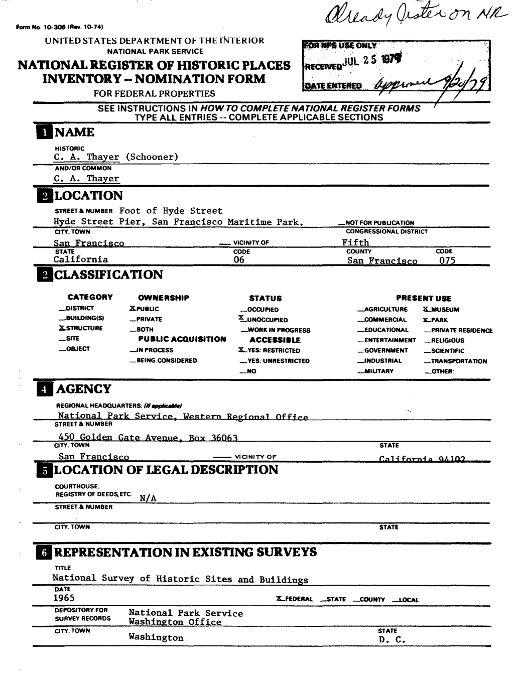 HLOCATION of LEGAL DESCRIPTION Pa 1 -I Fn-R COURTHOUSE