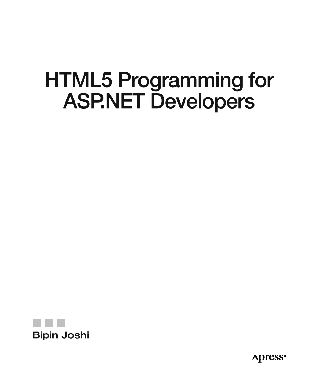HTML5 Programming for ASP.NET Developers