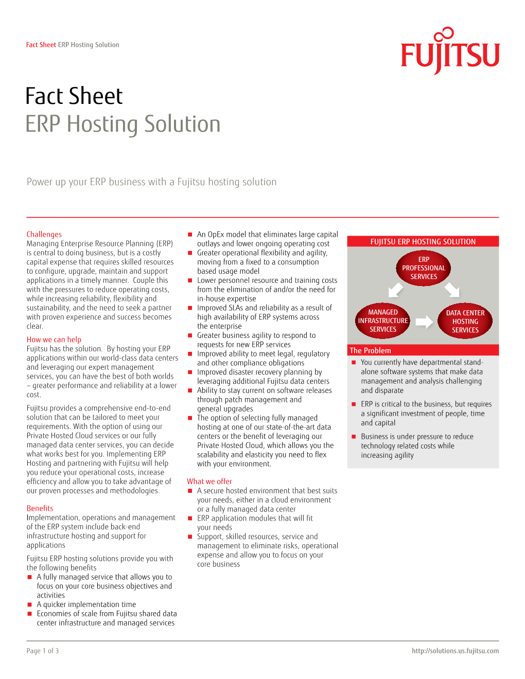 Fact Sheet ERP Hosting Solution