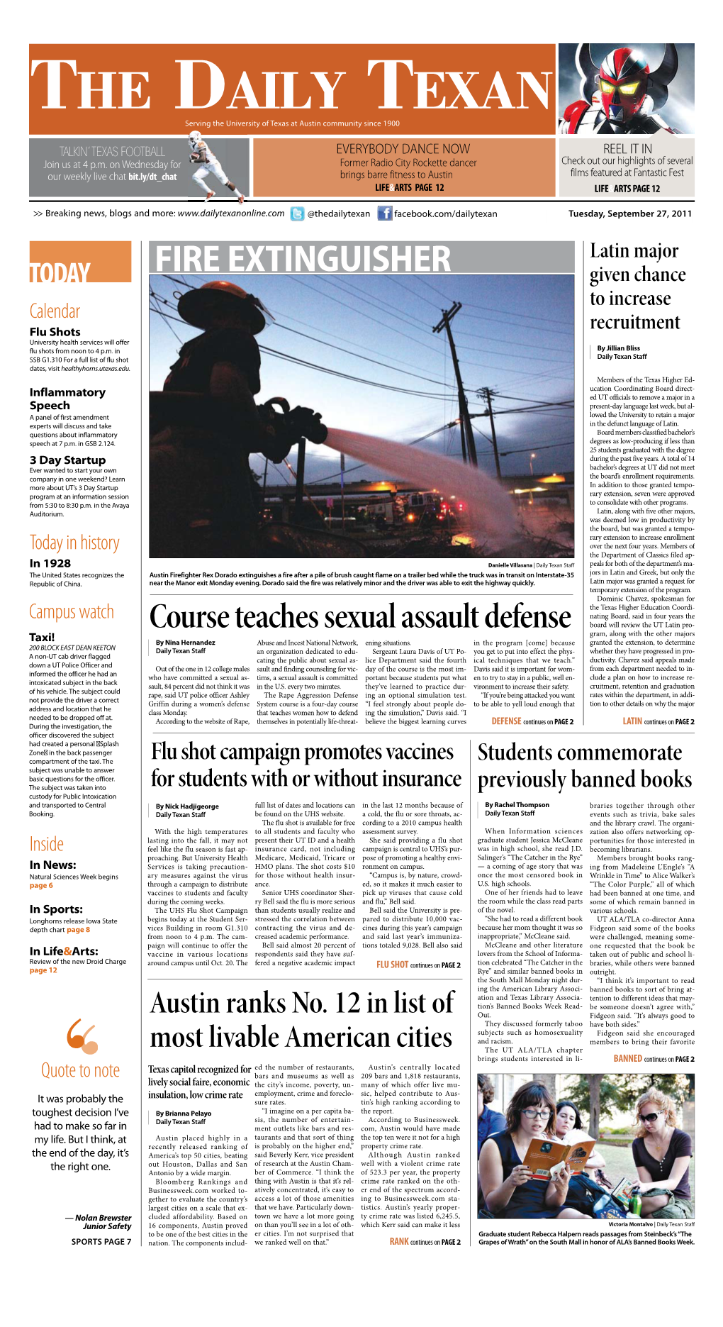 THE DAILY TEXAN Serving the University of Texas at Austin Community Since 1900