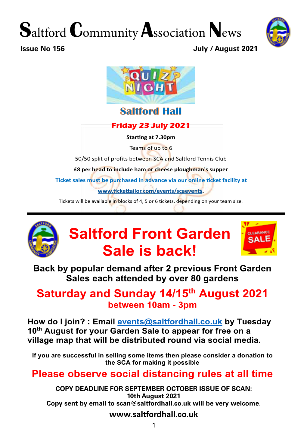Saltford Front Garden Sale Is Back!