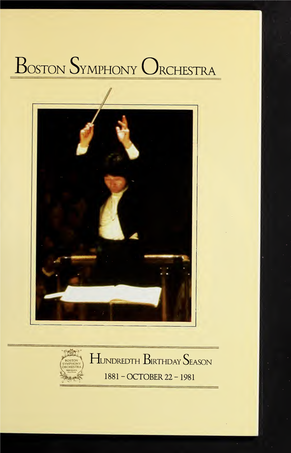 Boston Symphony Orchestra Concert Programs, Season 101, 1981-1982