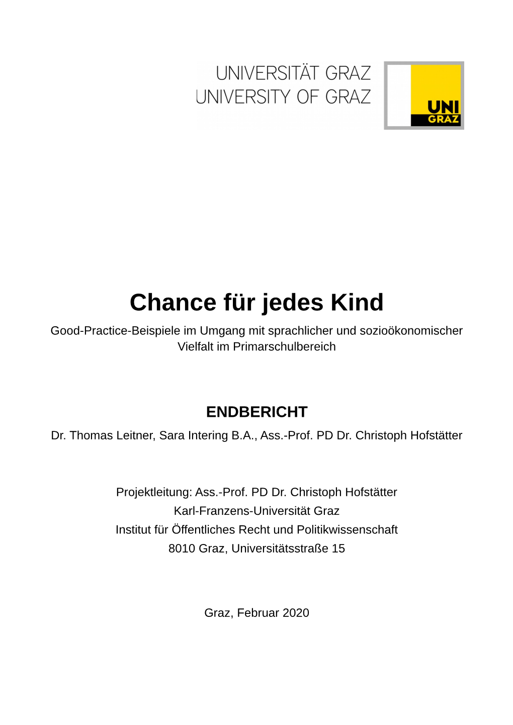 Chance Für Jedes Kind Good-Practice-Beispiele Im Umgang Mit Sprachlicher Und Sozioökonomischer Vielfalt Im Primarschulbereich