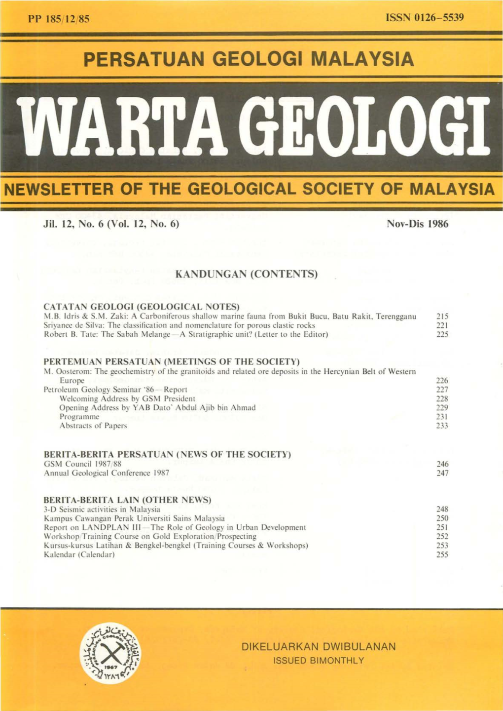 Persatuan Geologi Malaysia