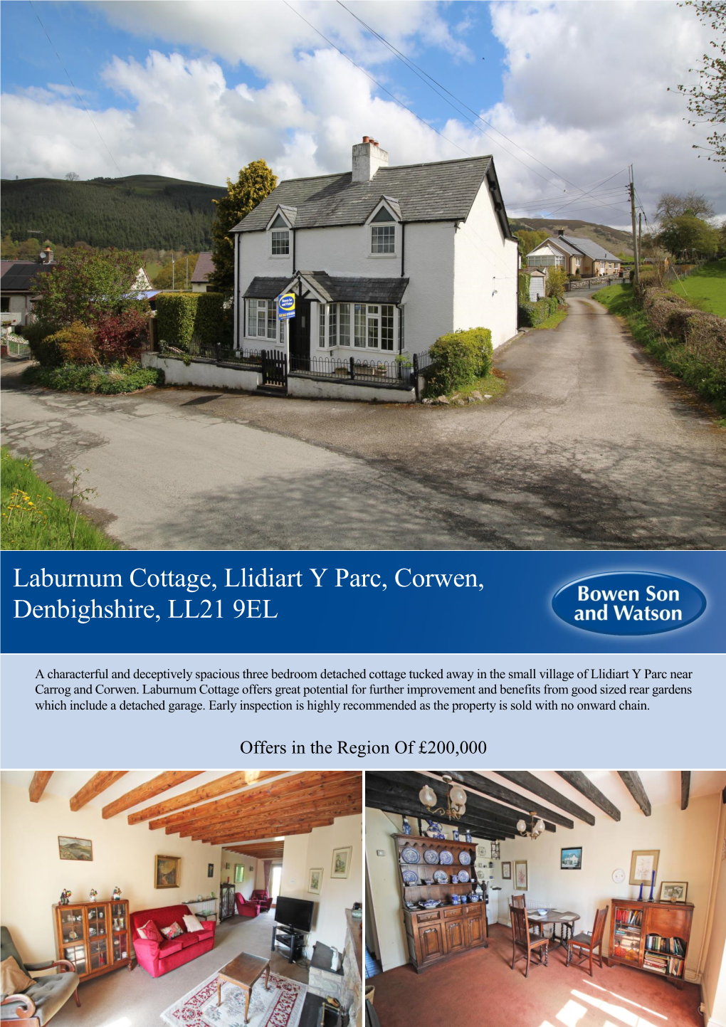 Laburnum Cottage, Llidiart Y Parc, Corwen, Denbighshire, LL21 9EL