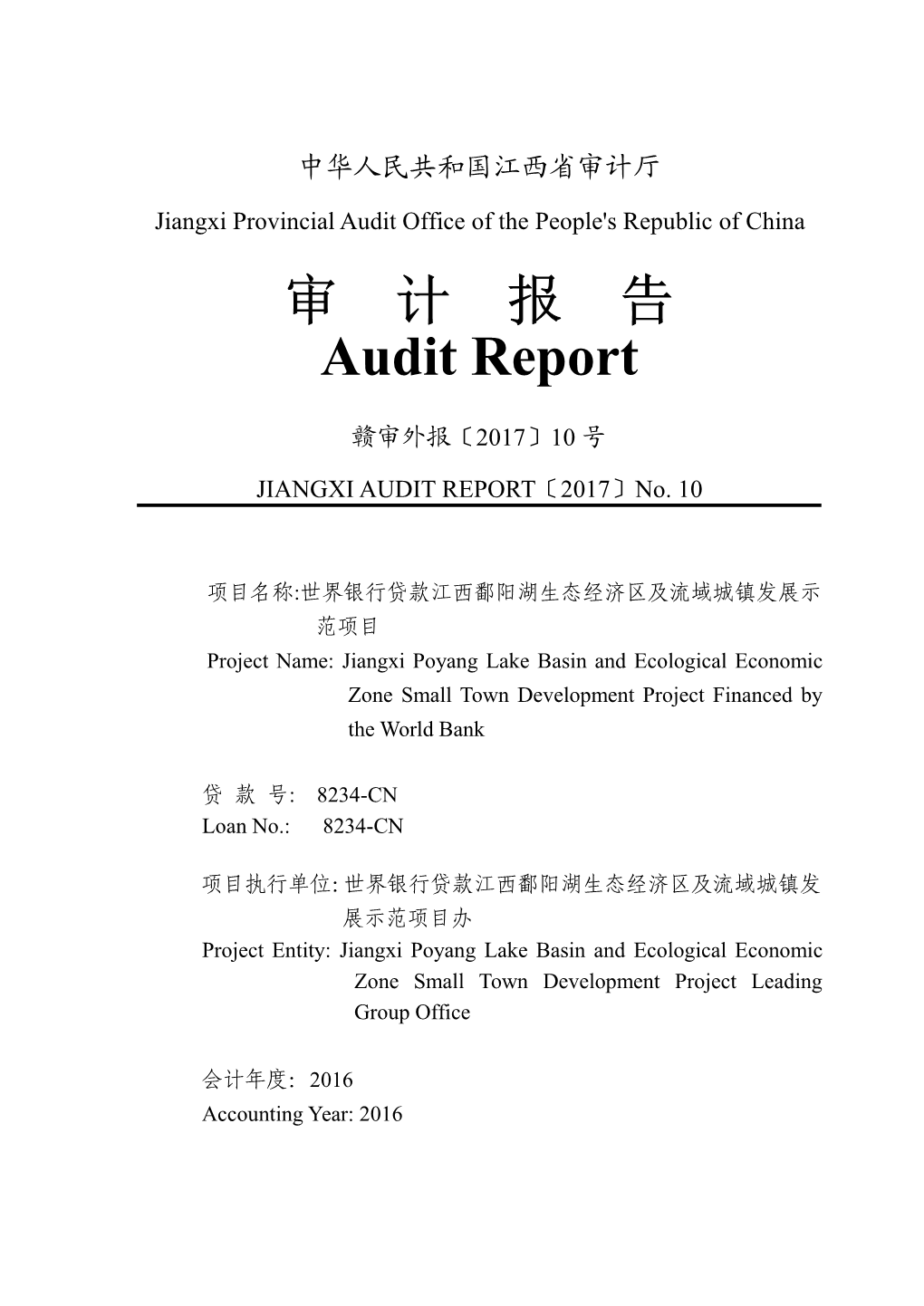 审计报告audit Report