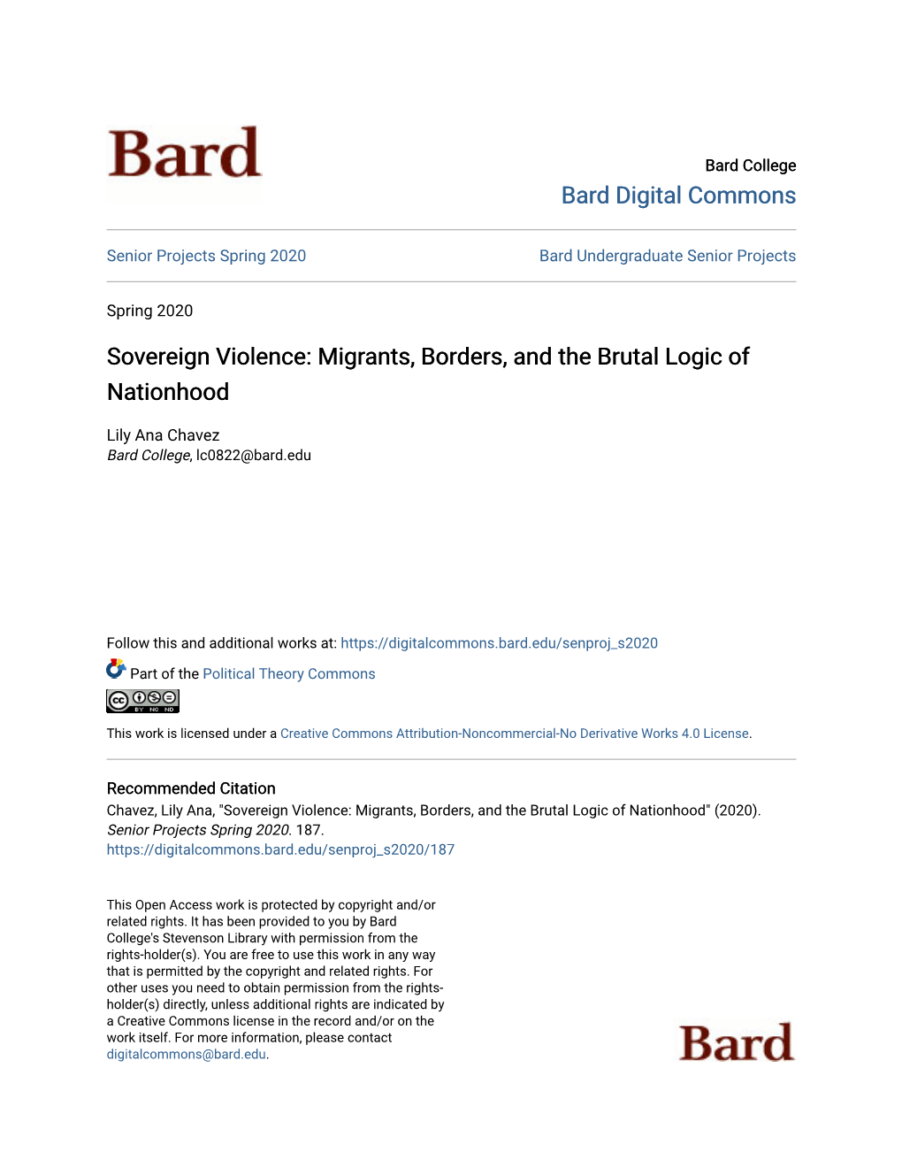 Sovereign Violence: Migrants, Borders, and the Brutal Logic of Nationhood