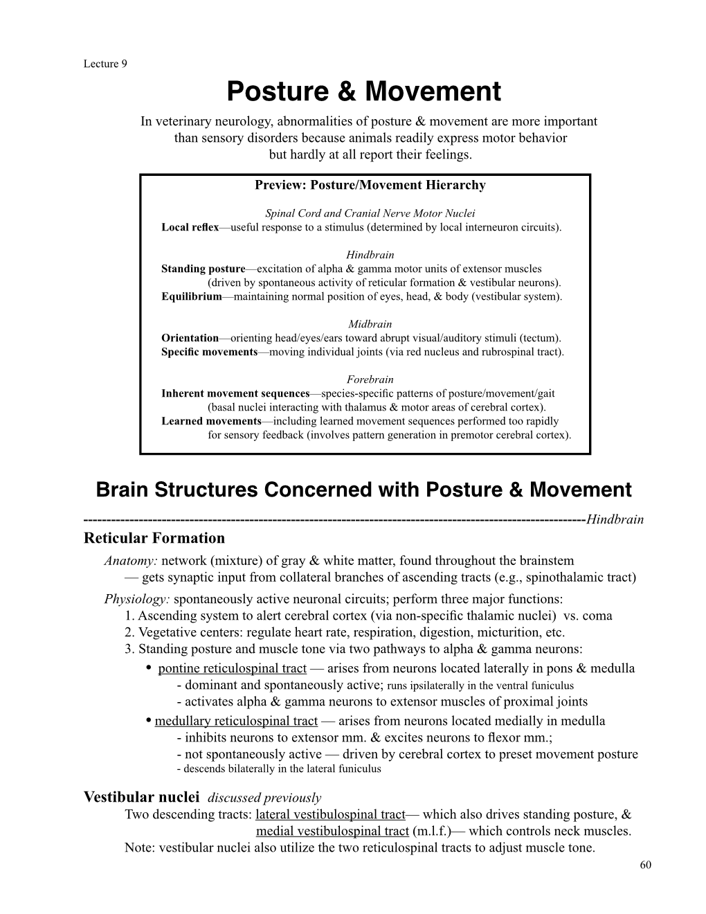 Post.& Movement