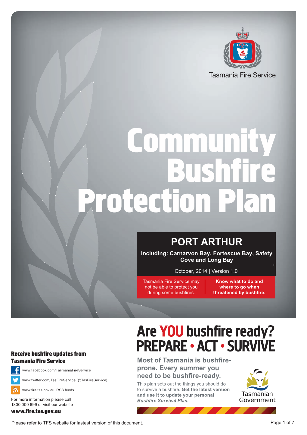 Community Bushfire Protection Plan