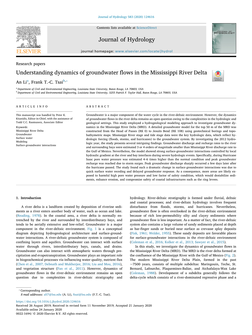 Understanding Dynamics of Groundwater Flows in The