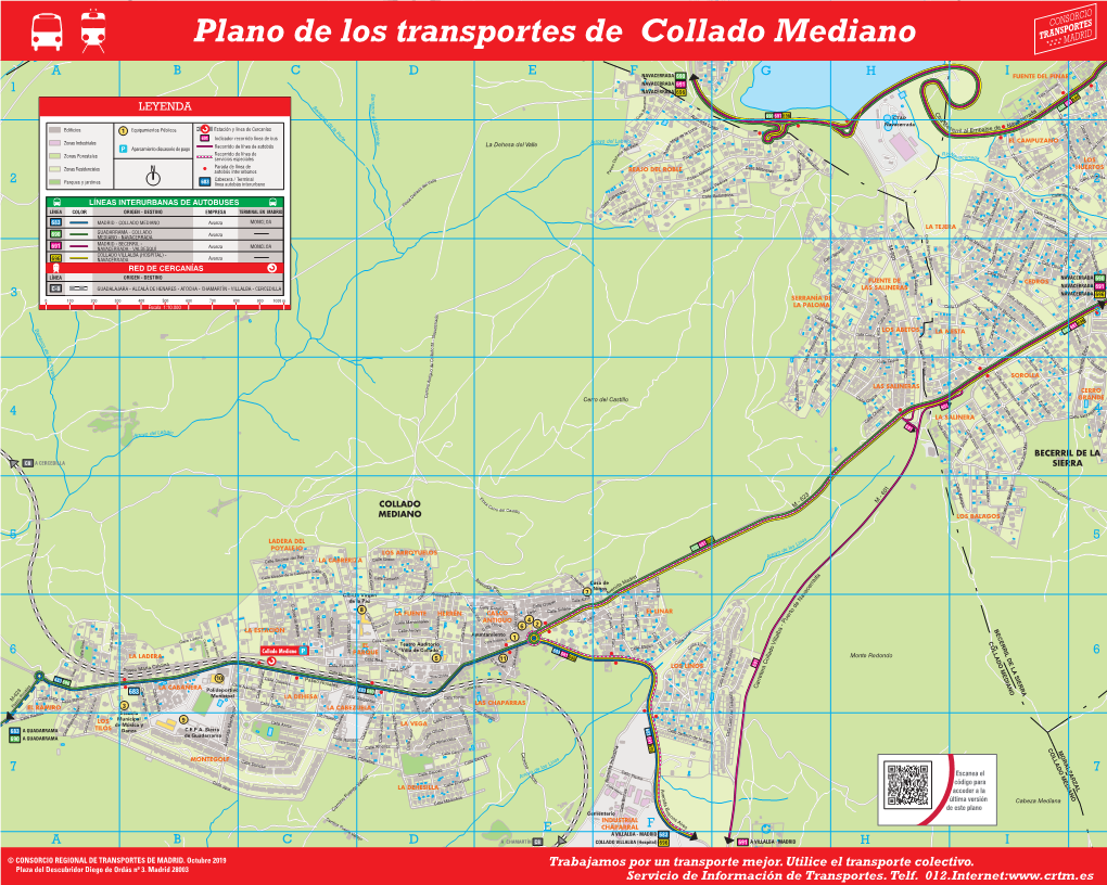 Plano De Los Transportes De Collado Mediano To