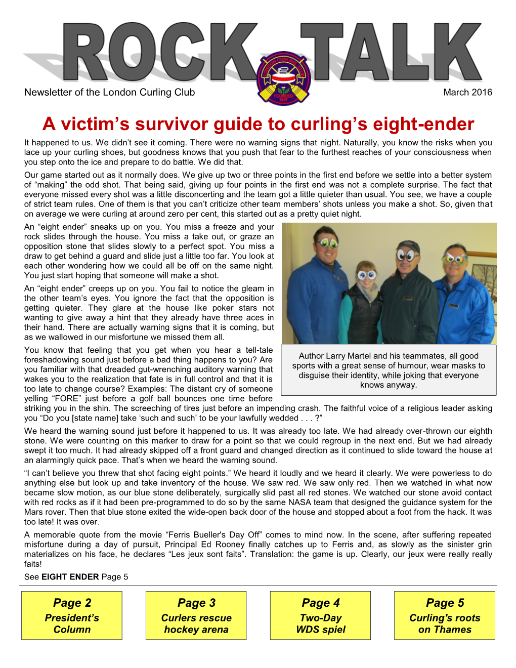 A Victim's Survivor Guide to Curling's Eight-Ender