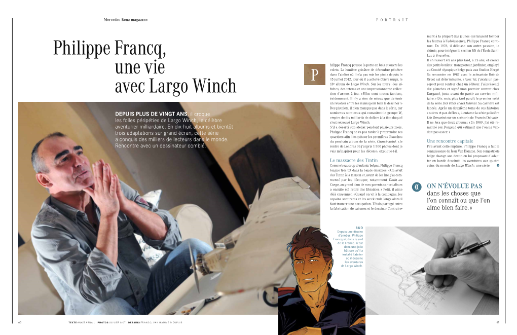 Philippe Francq, Une Vie Avec Largo Winch