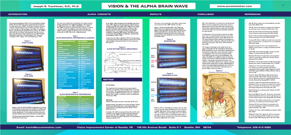 Vision and the Alpha Brain Wave